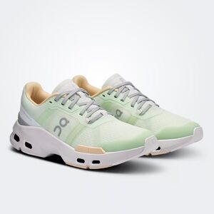 On CloudPulse Running Women's Lime and White Sneakers